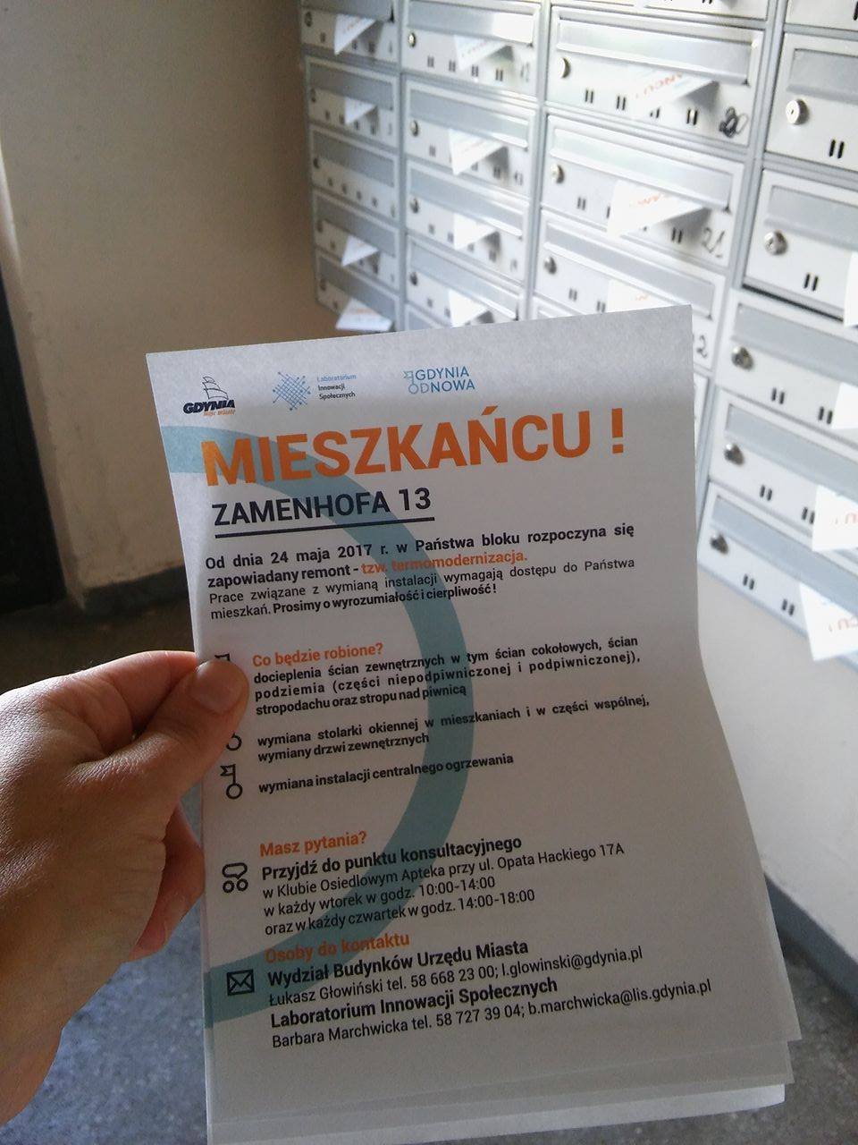 Informacja dla mieszkańców