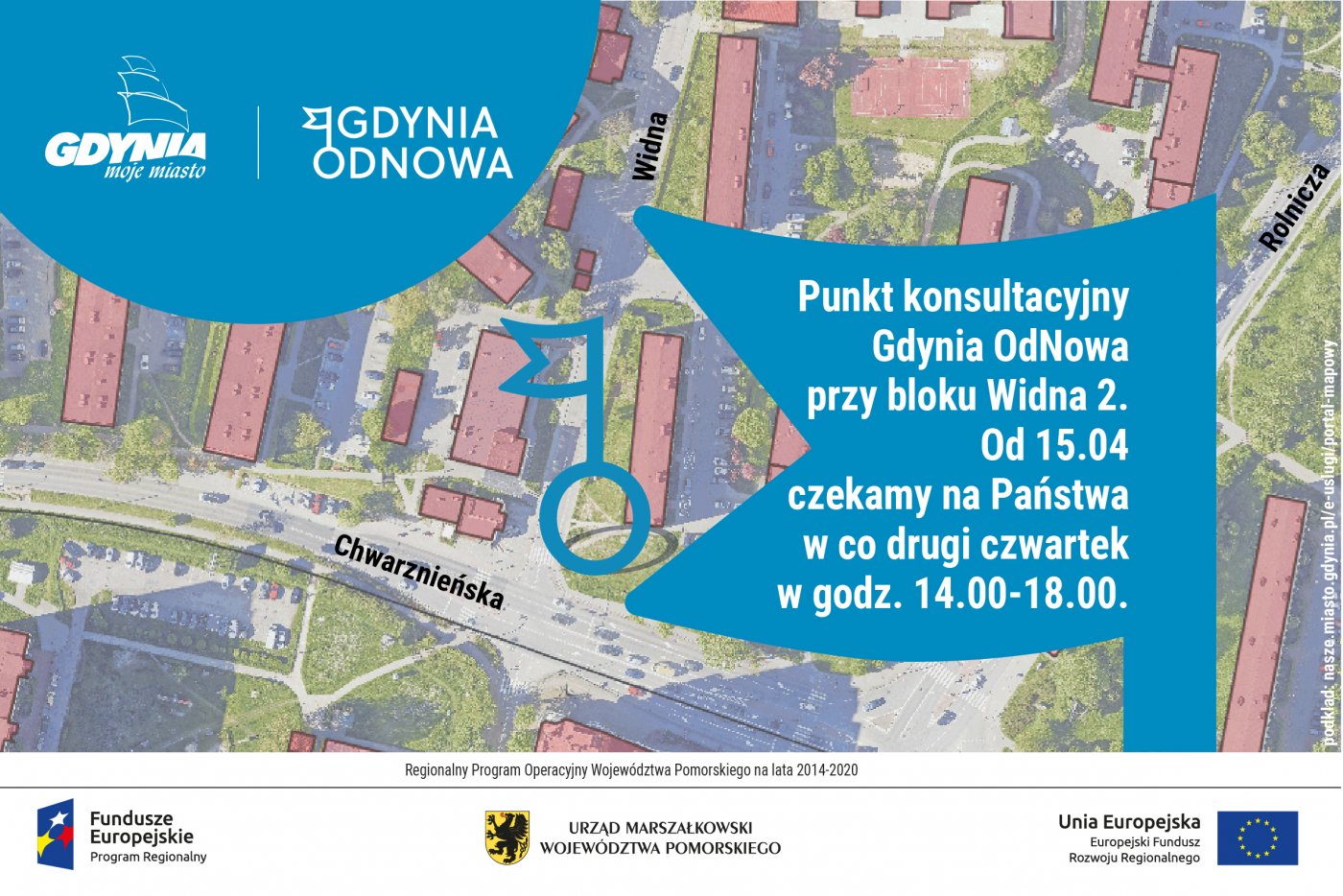 Punkt konsultacyjny dla mieszkańców Witomina będzie działał przy ul. Widnej // mat. Laboratorium Innowacji Społecznych