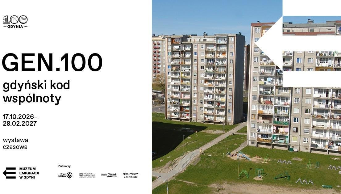 Ekspozycja „GEN.100 - gdyński kod wspólnoty” potrwa od 17 października 2026 do 28 lutego 2027 r. (fot. Muzeum Emigracji)