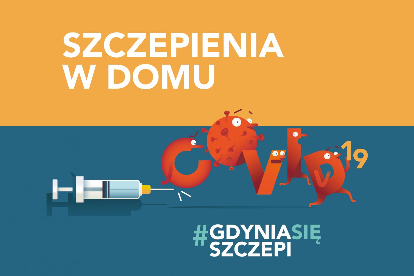Materiały prasowe kampanii Gdynia się szczepi