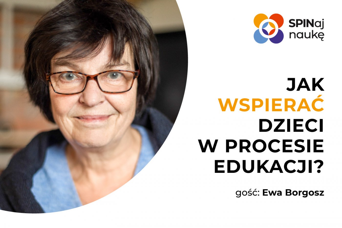 Na grafice widać zdjęcie prowadzącej webinar Ewy Borgosz.