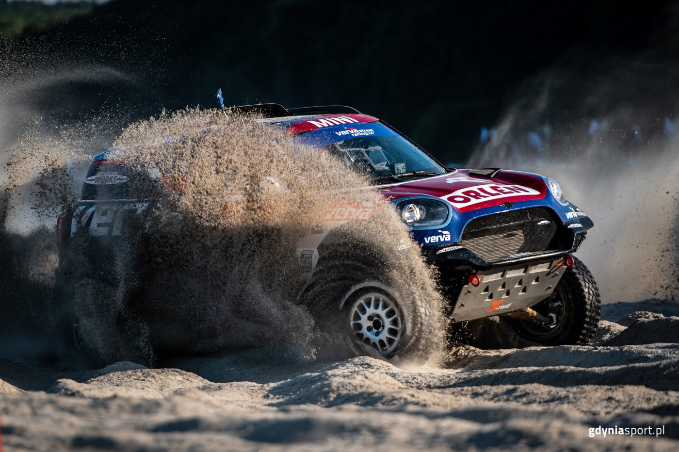 Verva Street Racing Gdynia 2019 to m.in. ulokowany na plaży Tor Dakar // fot. Dawid Linkowski