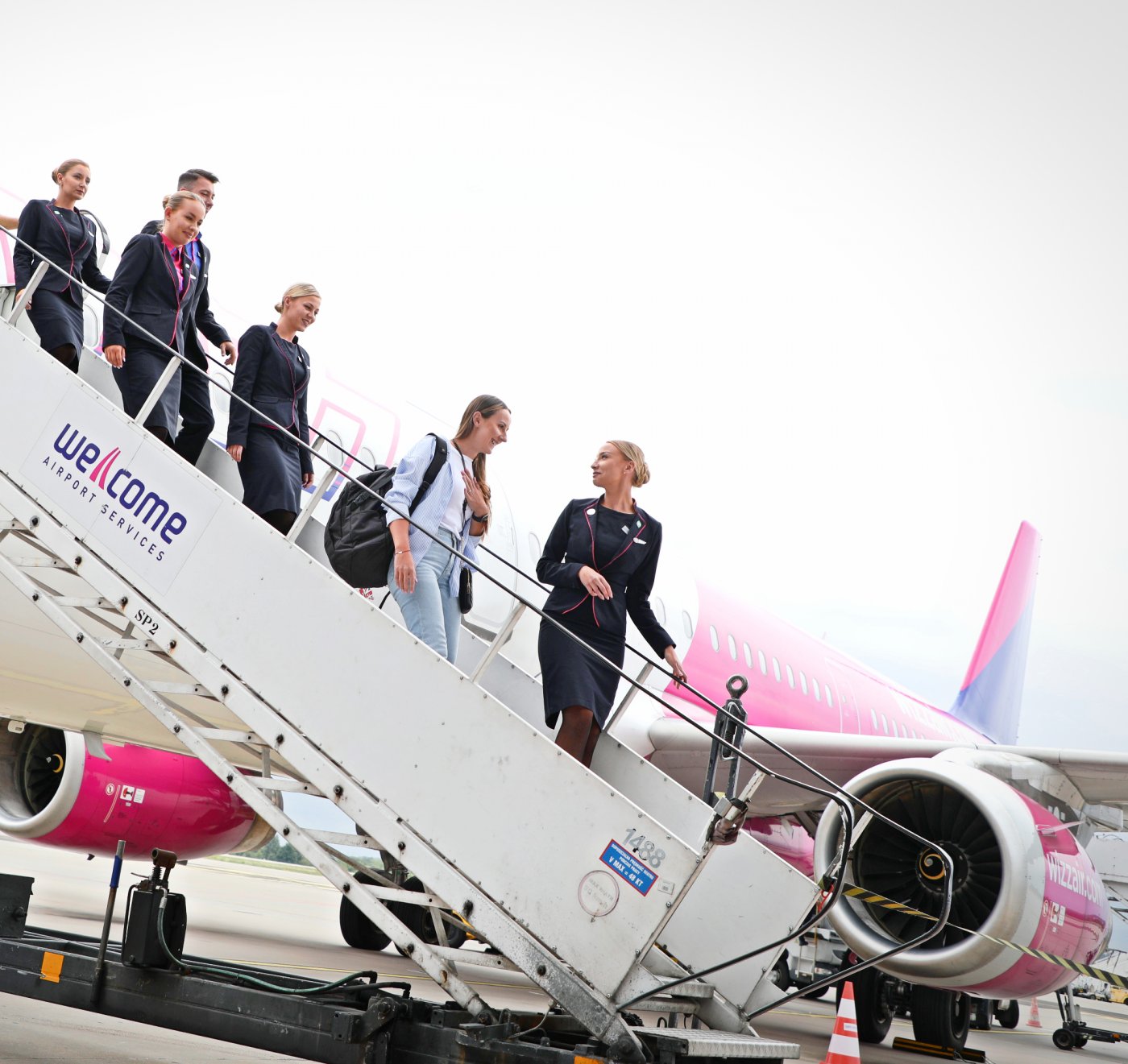 25-milionowa pasażerka Wizz Air przyleciała do Gdańska z Londynu, fot. Kamil Cisoń / Port Lotniczy Gdańsk