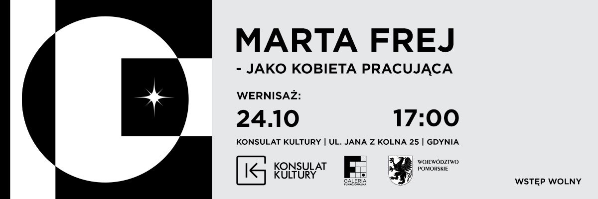 W sobotę 24 października o godz. 17:00 w Galerii Funkcjonalnej Konsulatu Kultury w Gdyni odbędzie się wernisaż wystawy Marty Frej „Jako kobieta pracująca” (grafika. mat. prasowe Marta Frej)