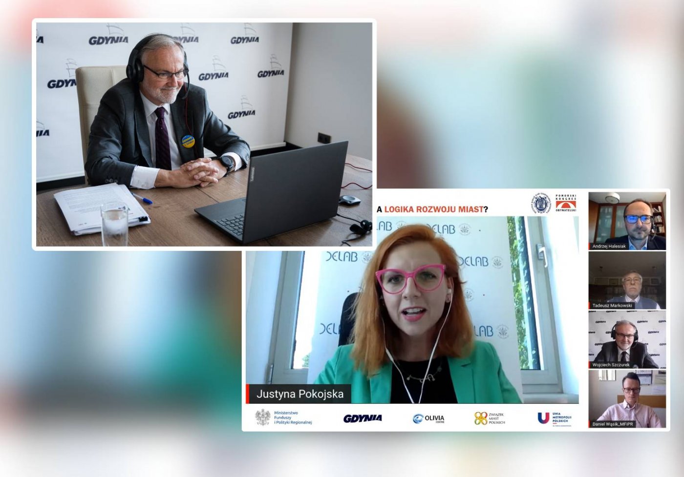 Wojciech Szczurek (na zdjęciu w lewym górnym rogu) wziął udział w debacie „Jaka logika rozwoju miast?” organizowanej przez Kongres Obywatelski, fot. Paweł Kukla