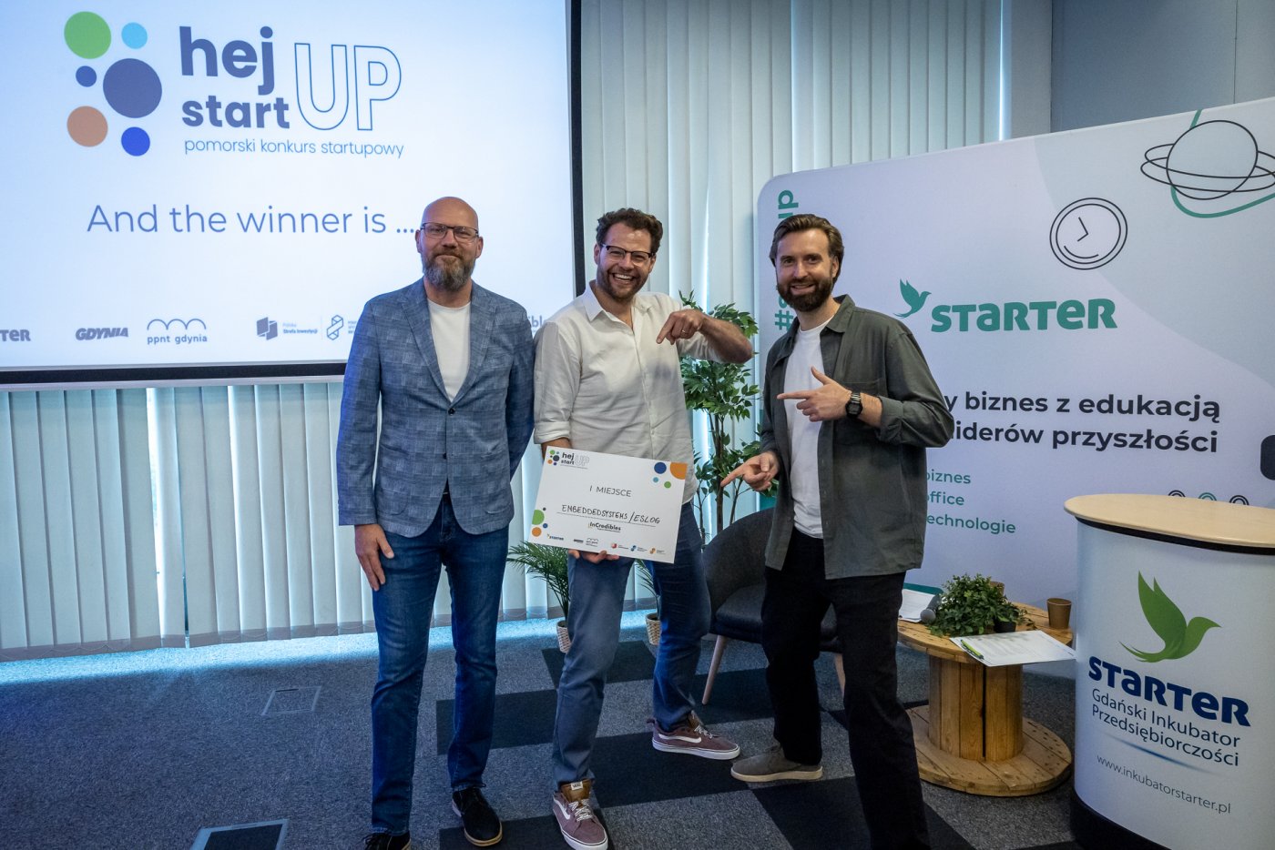 Gdyńska firma EmbeddedSystems.do zwycięzcą VIII edycji konkursu #HejStartUP. Fot. Lucyna Lewandowska