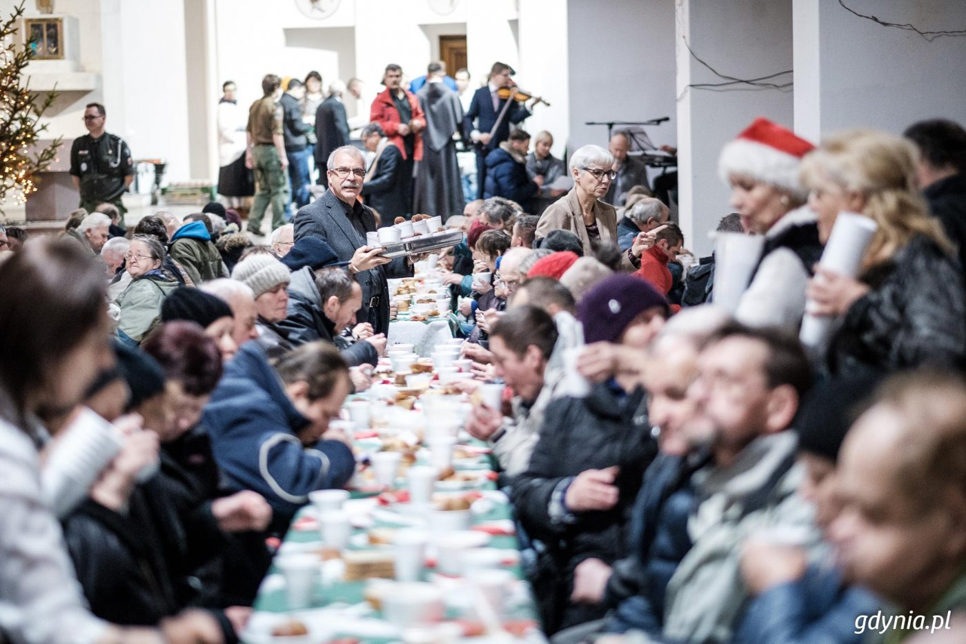 Wigilia u franciszkanów w Gdyni, fot. Dawid Linkowski