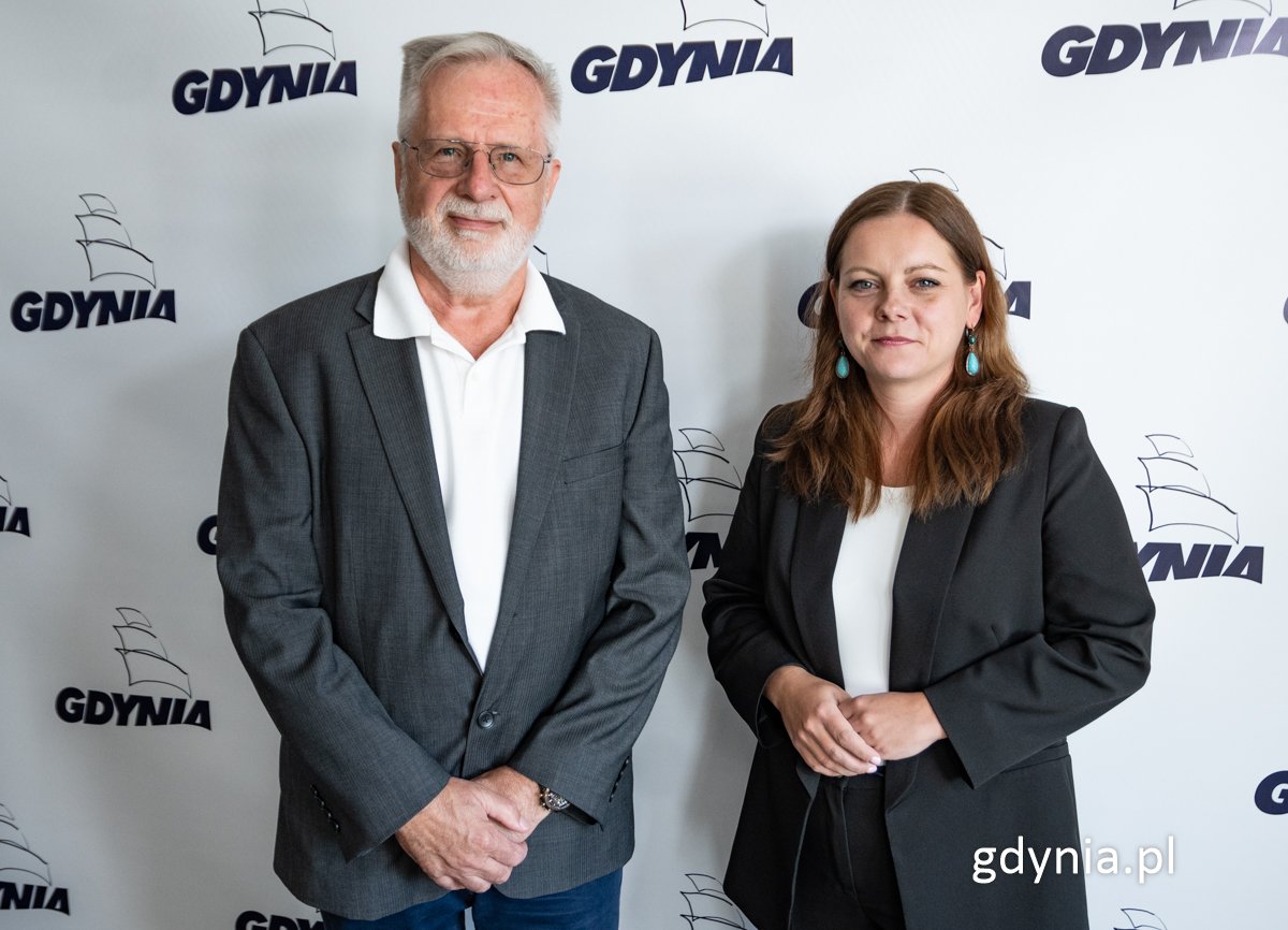 Aleksandra Kosiorek, prezydent Gdyni z Zbigniewem Konofalskim, Przewodniczącym Seattle-Gdynia Sister City Association // fot. Michał Sałata 