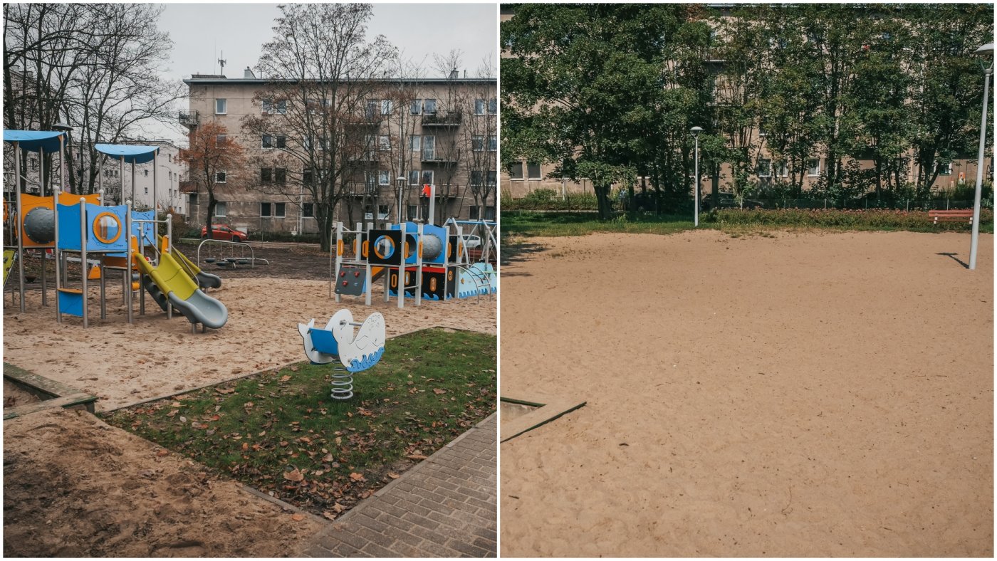 Plac zabaw przy ul. Okrzei w Gdyni (fot. Marcin Mielewski)