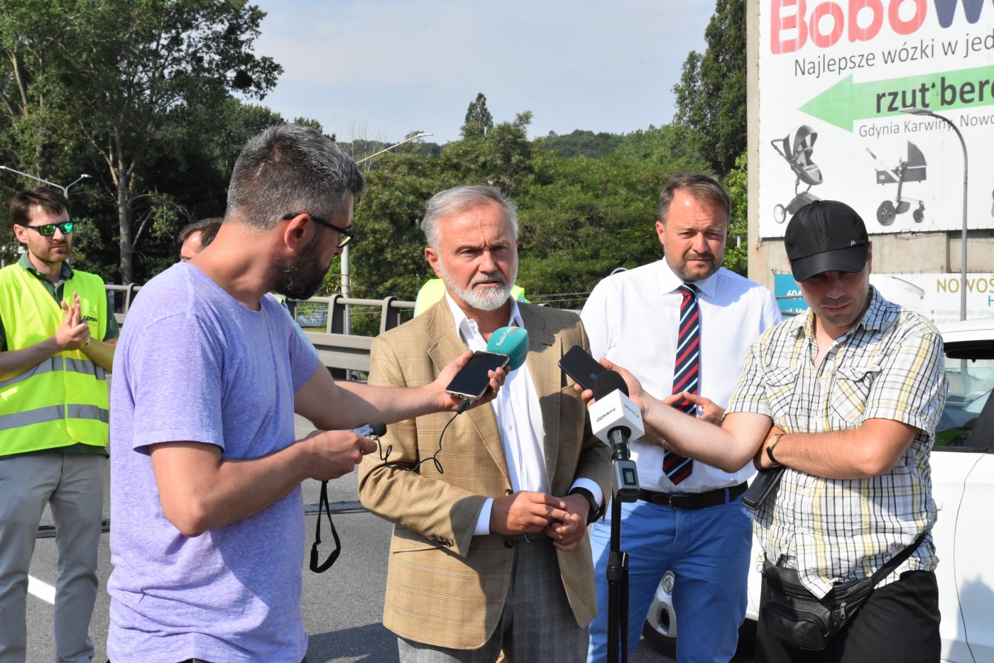 Na zdj. briefing prasowy z udziałem Wojciecha Szczurka, prezydenta Miasta Gdyni oraz Marka Łucyka- wiceprezydenta Gdyni ds. rozwoju // fot. gdynia.pl