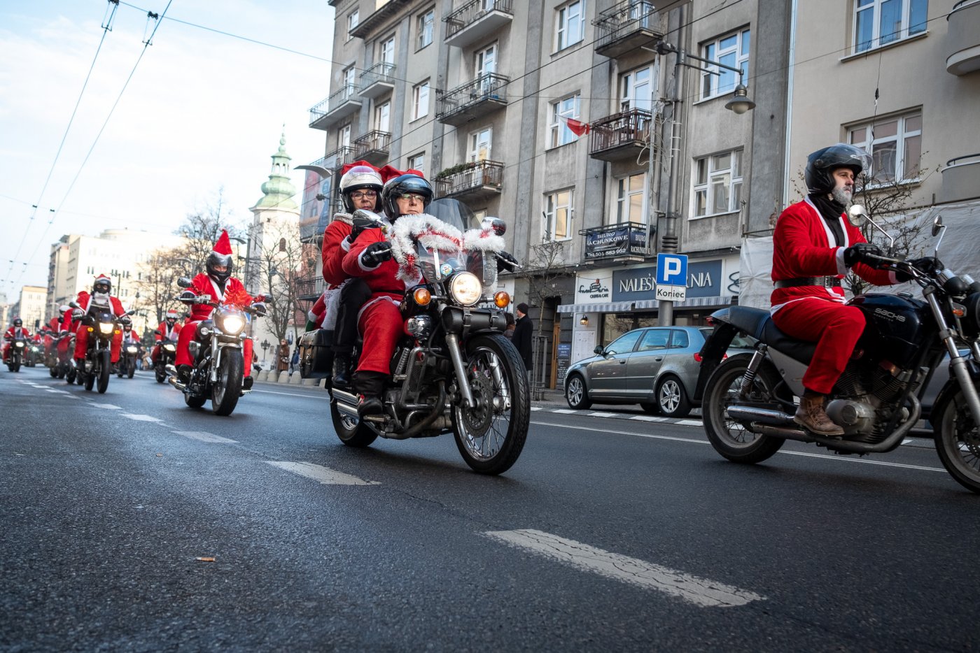 W 2018 roku motomikołaje przejechali z Gdyni do Gdańska. W tym roku trasa będzie biec odwrotnie // fot. Dawid Linkowski