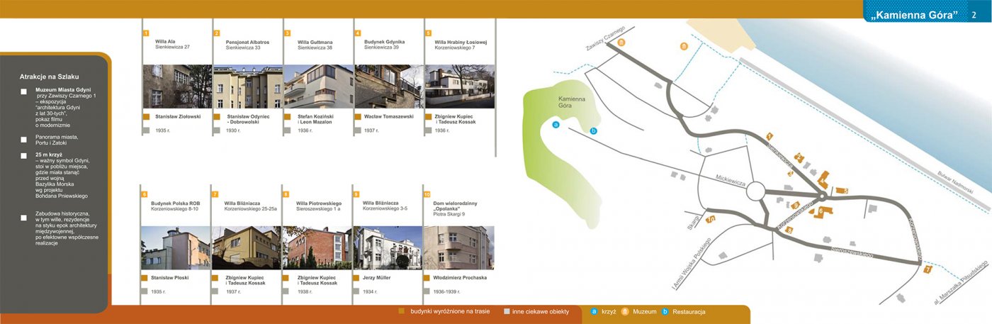 Gdyński Szlak Modernizmu - trasa Kamienna Góra