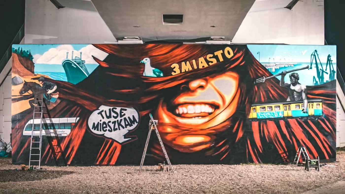 Mural Tuse stworzony w ramach kampanii „Trzy miasta, jedna destynacja”. Fot. PROT