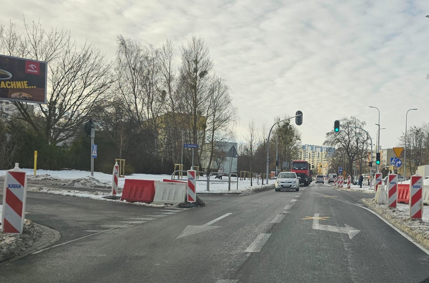Obszar robót, skrzyżowanie ulic: Konawaliowej, Rolniczej (fot. D. Matejczyk)