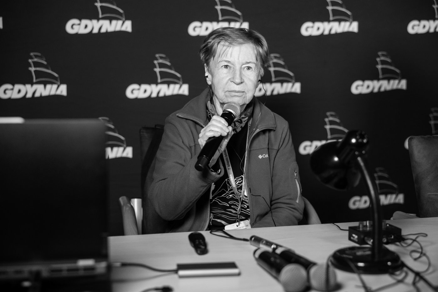 Krystyna Palmowska na wielkim święcie podróżników w Gdyni (fot. Karol Stańczak)