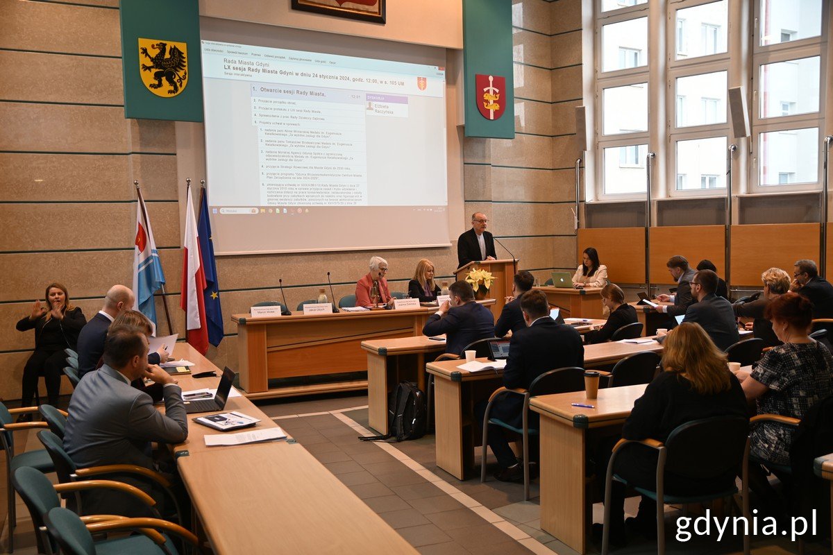 LX sesji Rady Miasta Gdyni. Fot. Magdalena Śliżewska