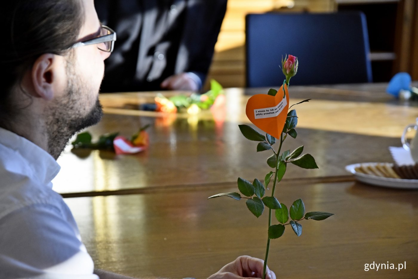 Akcja „Róża od św. Walentego” odbyła się w Gdyni // fot. Paweł Kukla