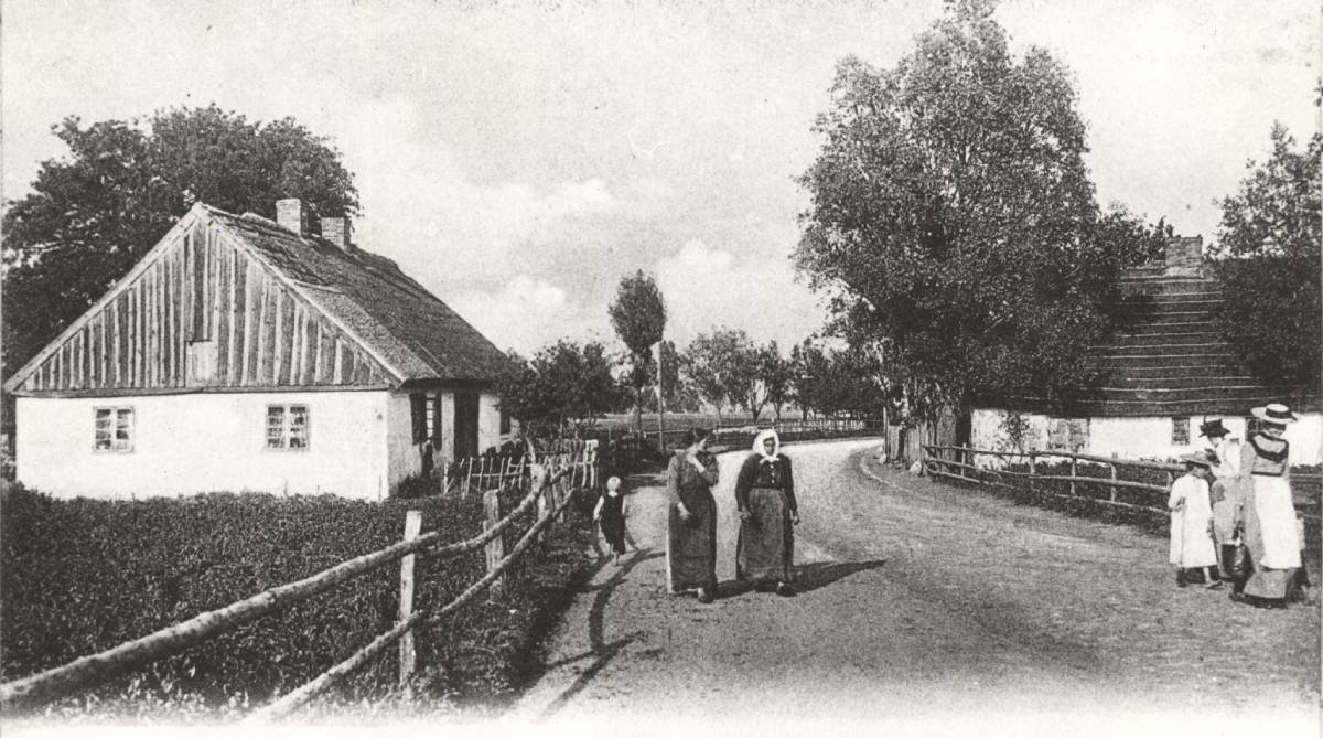 Gdynia. Obecna ul. Starowiejska, wyd. dr Trenkler & Co Lipsk, 1904 r. (fot. zbiory Muzeum Miasta Gdyni)