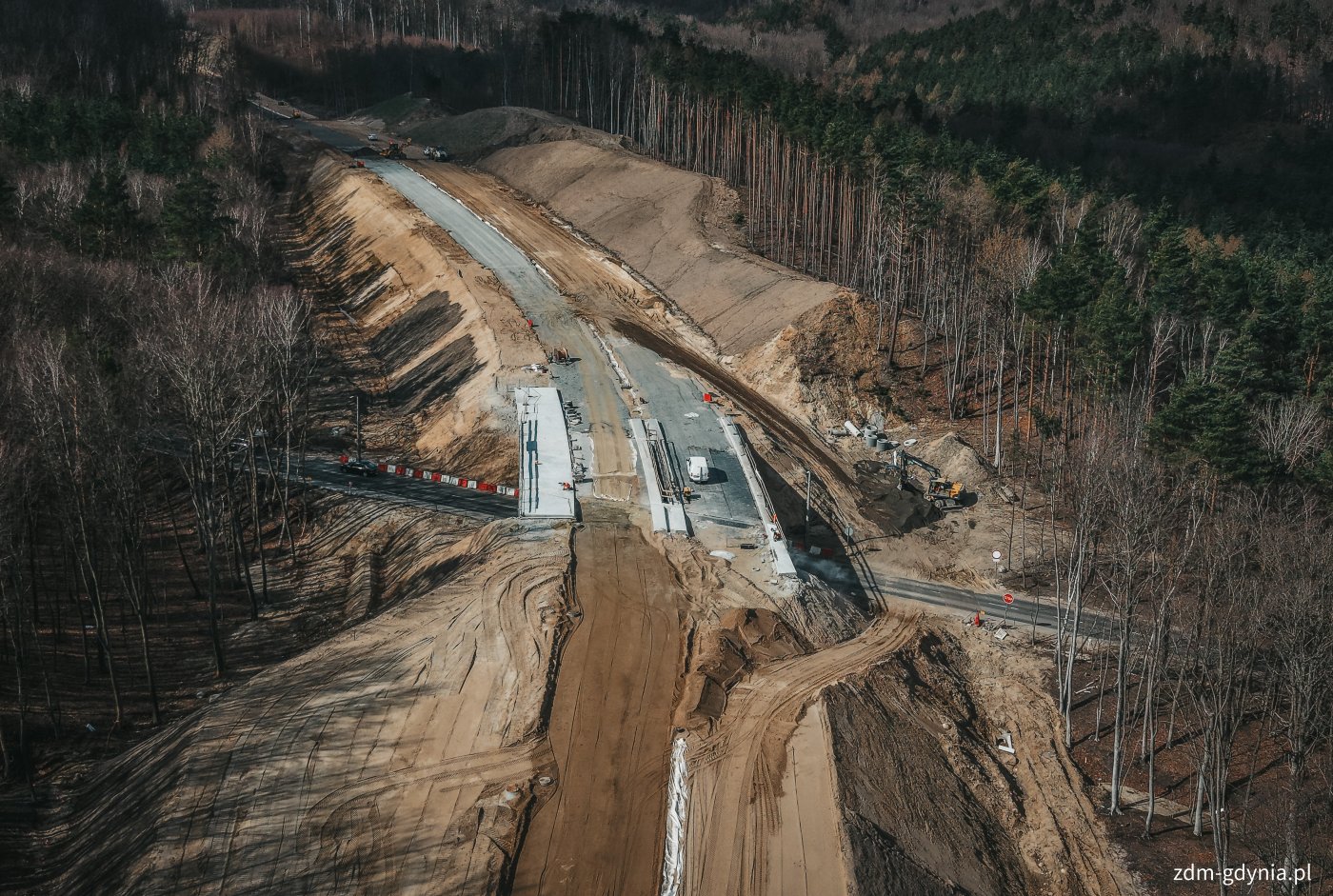 Prace na Obwodnicy Witomina (fot. Marcin Mielewski, ZDM w Gdyni)