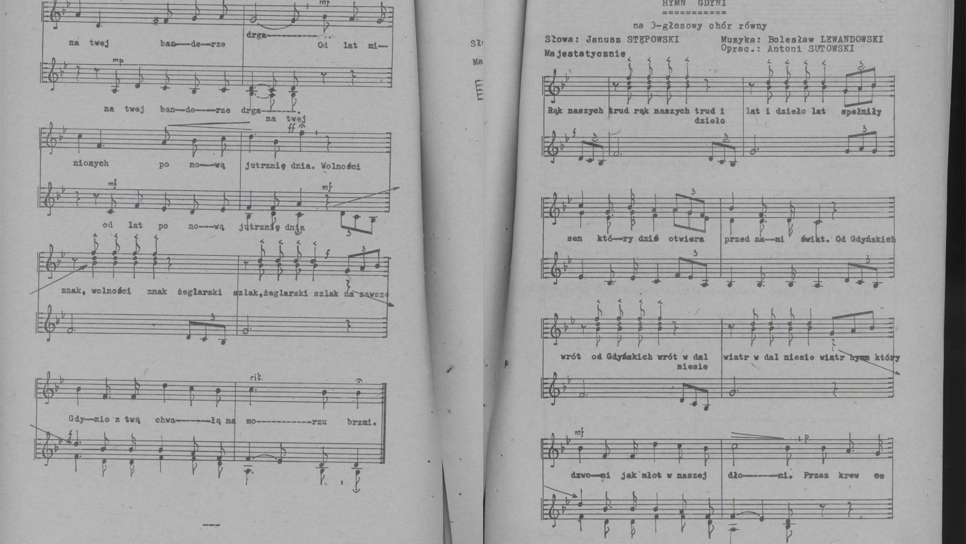 Hymn Gdyni (fot: mat. prasowe Biblioteka Gdynia)