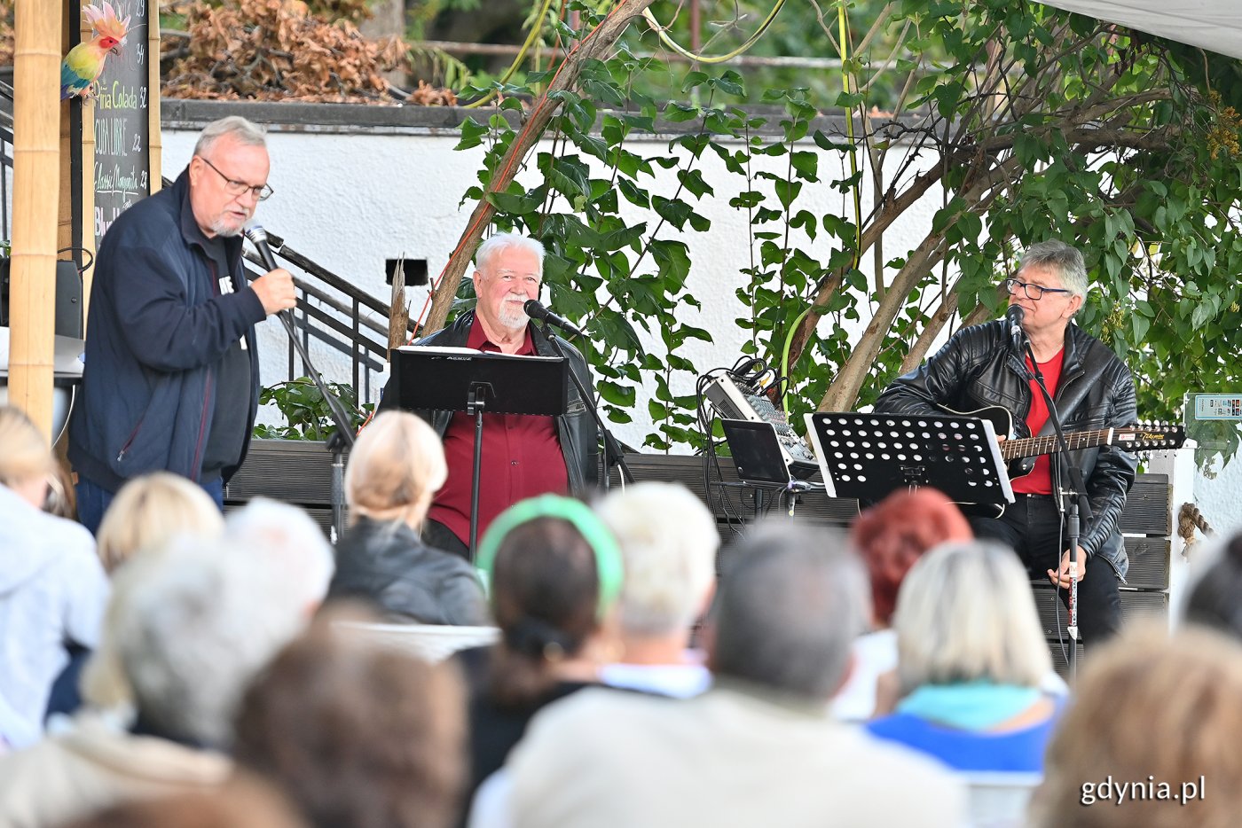 Koncert w Domku Żeromskiego. Na zdj. (od lewej): Sławomir Kitowski, Bernard Dornowski i Bogusław Olszonowicz // fot. Michał Puszczewicz