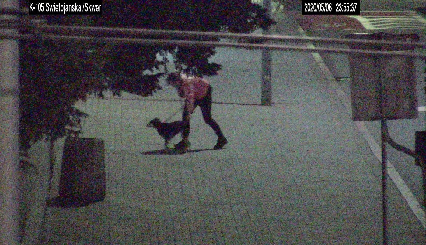 Dzięki szybkiej reakcji operatora monitoringu Straży Miejskiej, zlokalizowano złodziejkę za pomocą kamery miejskiej.  / fot. Straż Miejska w Gdyni
