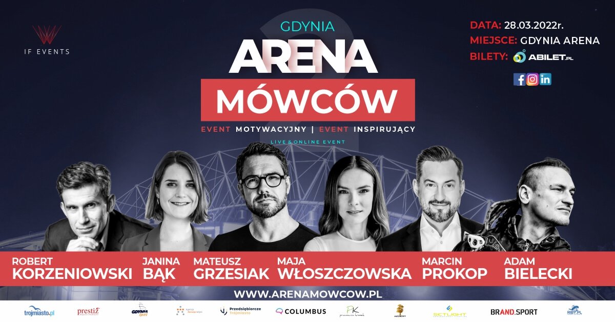 Plakat wydarzenia Arena Mówców // mat. prasowe