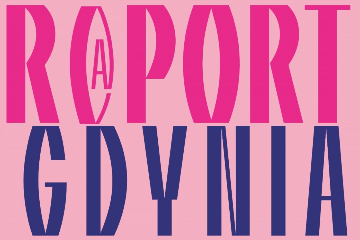 Grafika promująca Festiwal Polskich Sztuk Współczesnych R@port (mat. prasowe)