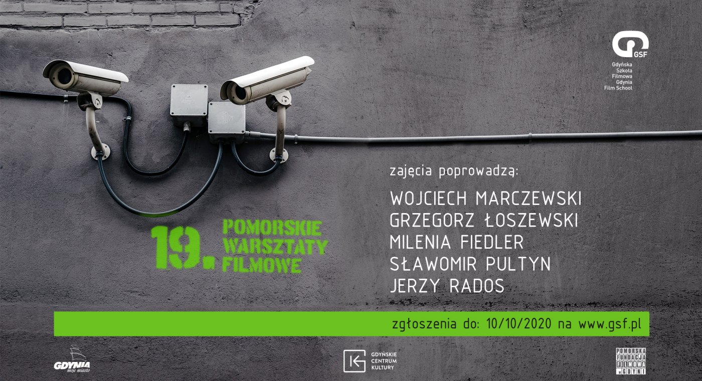 Plakat 19. Pomorskich Warsztatów Filmowych w GSF // mat.prasowe