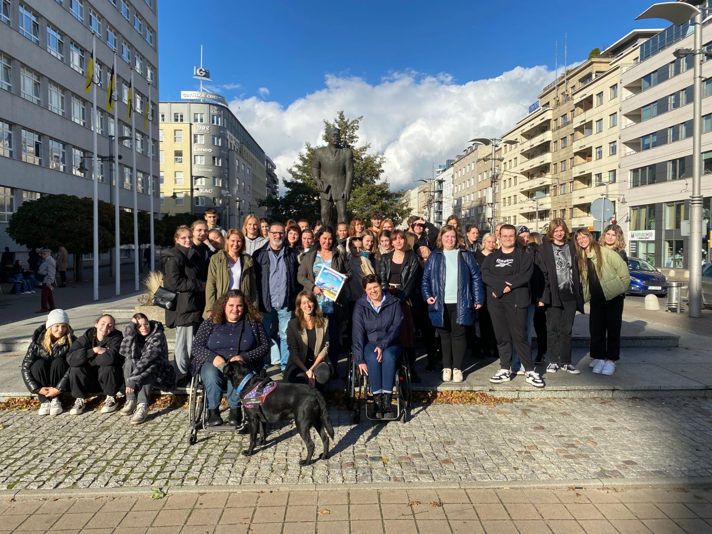 Studenci z Wrocławia z wizytą w Gdyni. Fot. Wydział Dostępności UMG