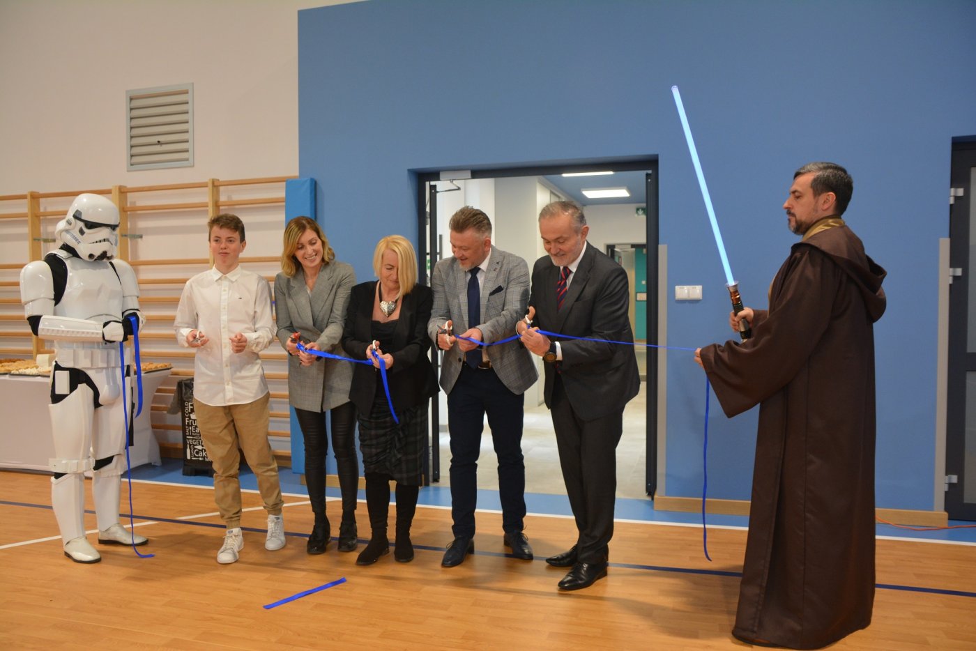 Sala gimnastyczna przy Społecznej Szkole Podstawowej na Witominie oficjalnie otwarta / fot. Dawid Kowalski