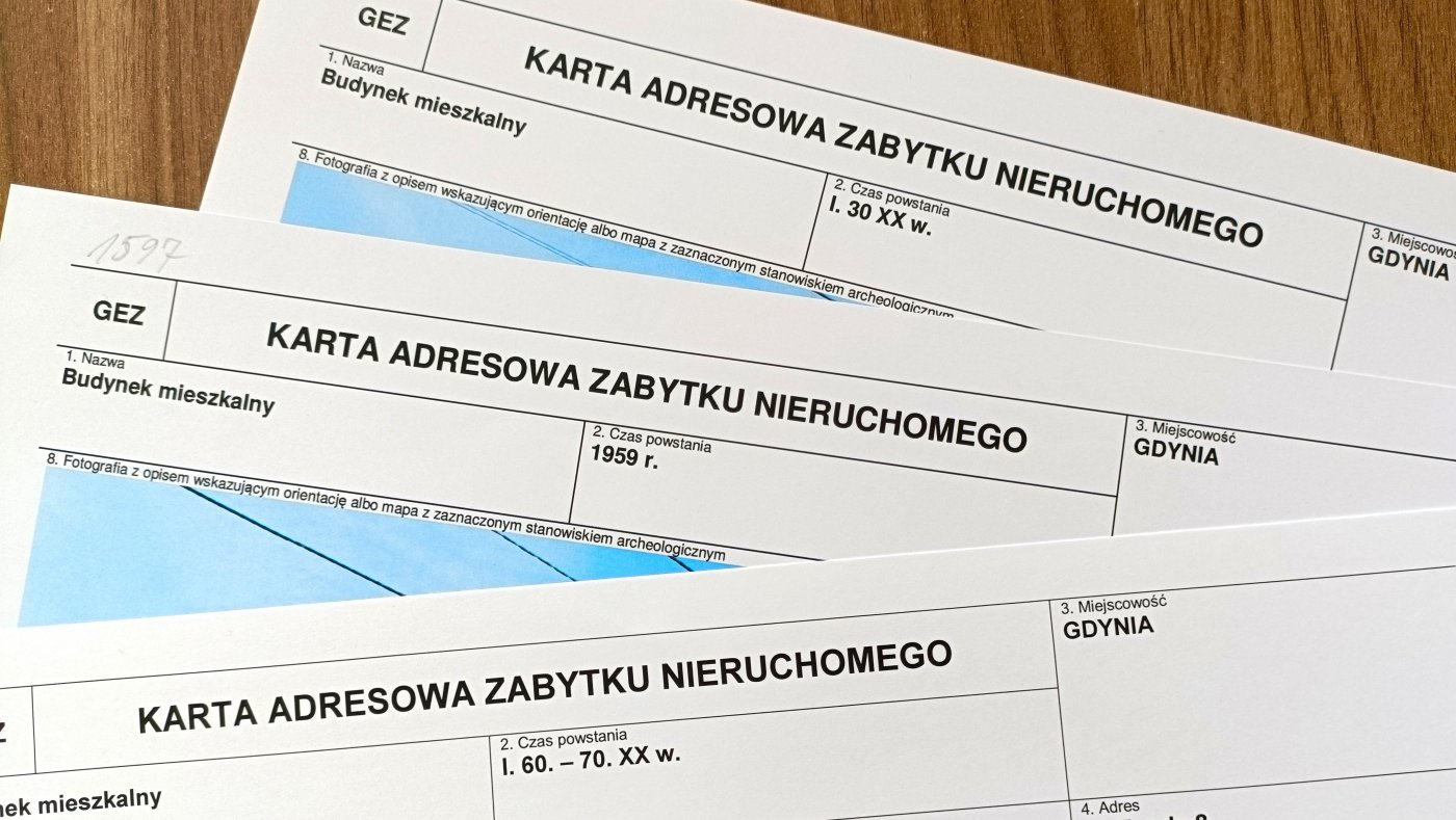 Karty obiektów gminnej ewidencji zabytków Miasta Gdyni