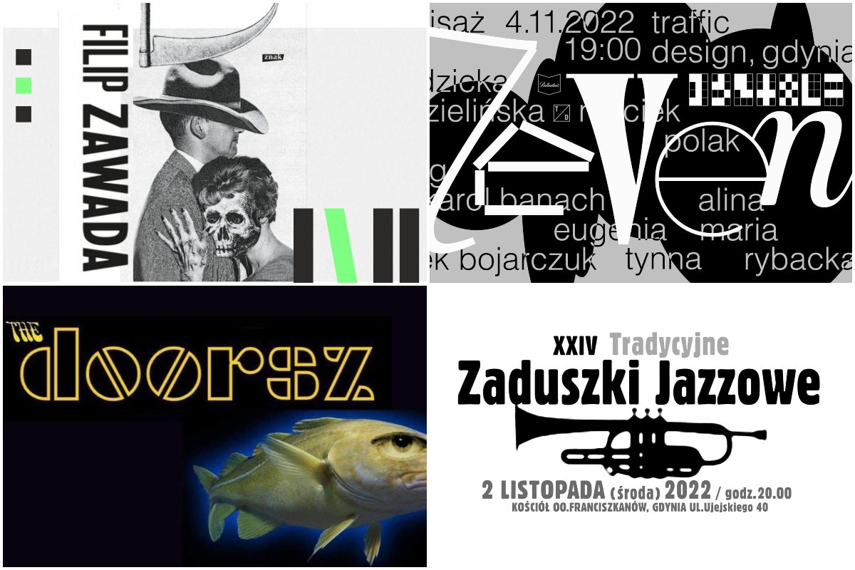 Kolaż wybranych wydarzeń kulturalnych. Źródło : materiały organizatorów