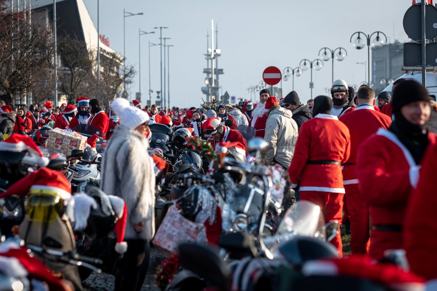 Mikołaje na motocyklach 2018/fot. Dawid Linkowski