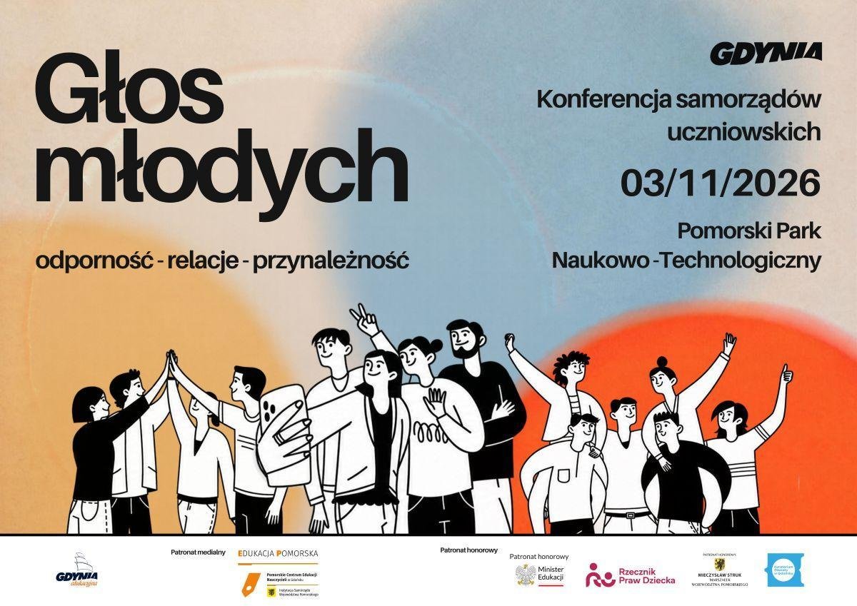 Gdynia zaprasza na Konferencję Samorządów Uczniowskich „Głos młodych: odporność, relacje, przynależność” (fot. mat.pras. organizatora)
