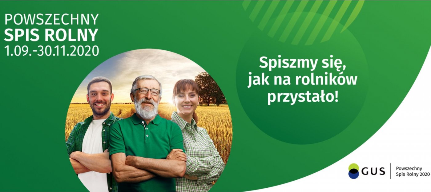 Plakat promujący Powszechny Spis Rolny 2020 r. // fot. materiały informacyjne Głównego Urzędu Statystycznego
