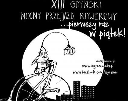 Orłowo rozświetlą rowerowe lampki  // mat.prasowe Nocnego Przejazdu Rowerowego