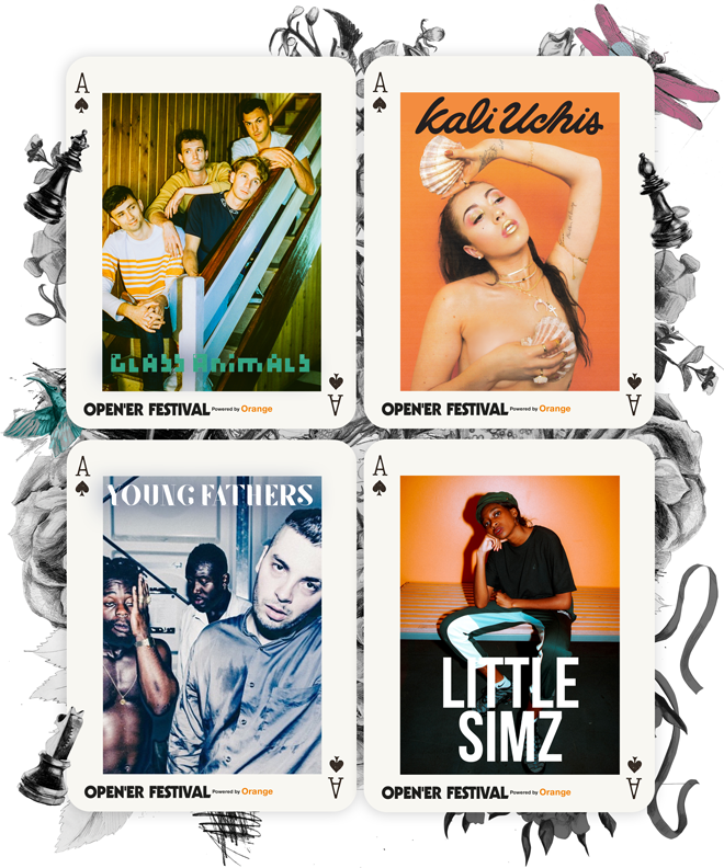 Glass Animals, Young Fathers, Kali Uchis, Little Simz // fot. www.facebook.com/openerfestival