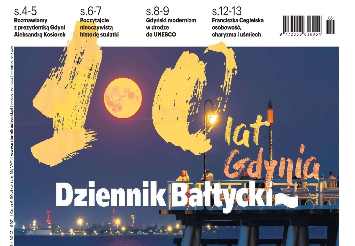 Okładka „Dziennika Bałtyckiego