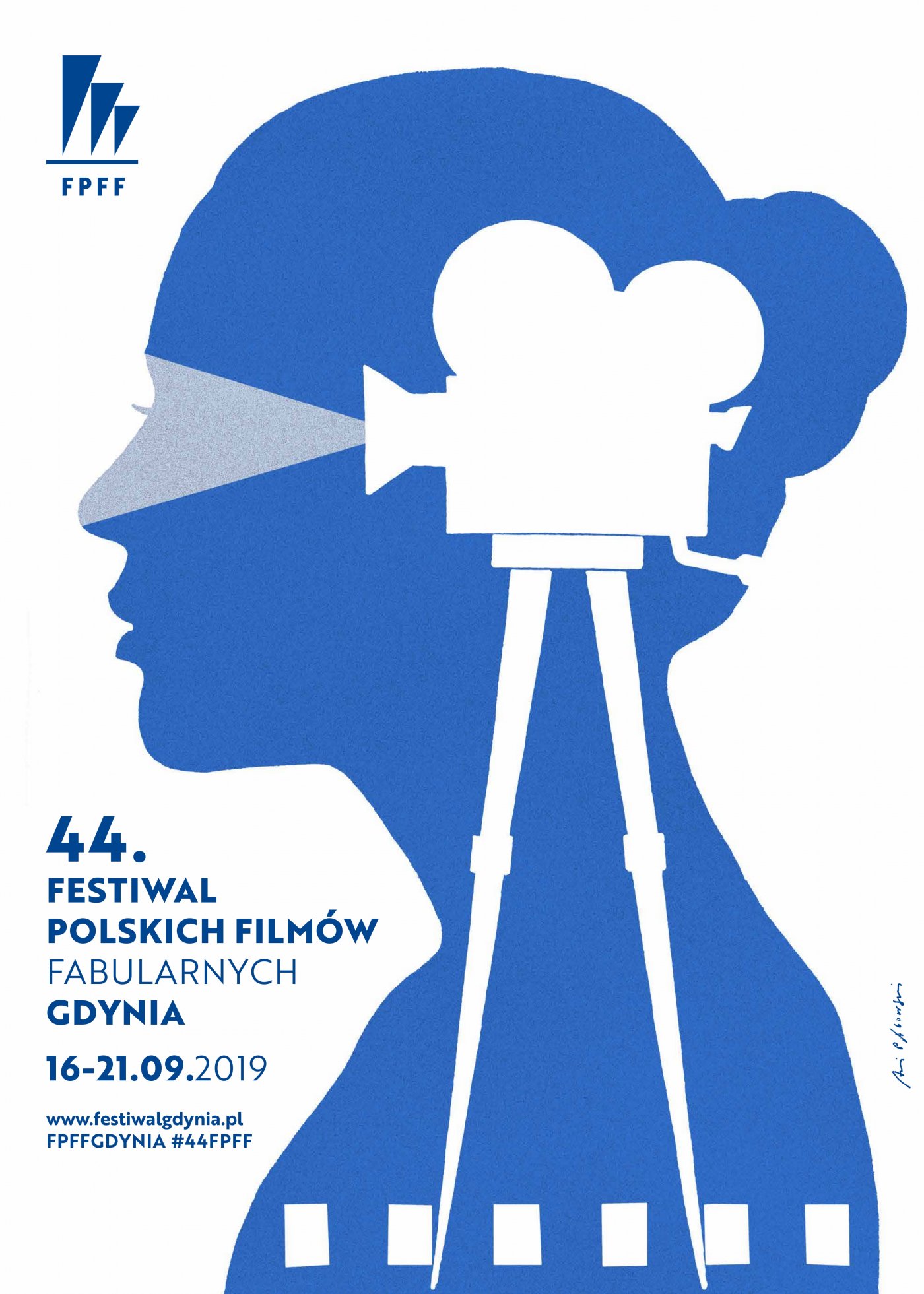 Plakat 44. Festiwalu Polskich Filmów Fabularnych // autor: Andrzej Pągowski