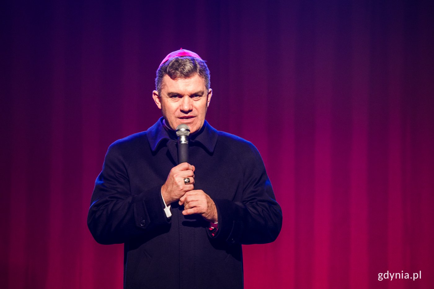 Bp Zbigniew Zieliński podczas VI edycji Przeglądu Teatrów Amatorskich „Kurtyna” im. Marka Hermanna // fot. Karol Stańczak