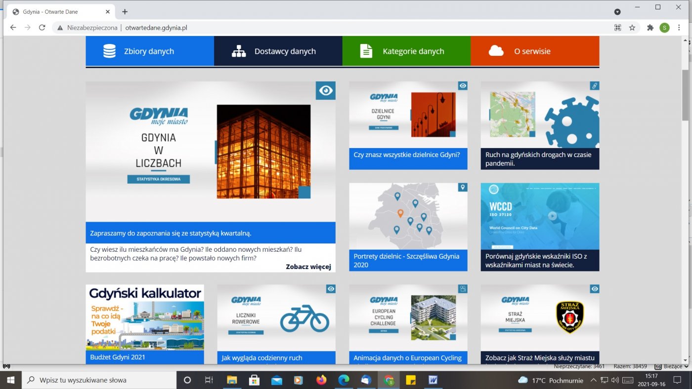 Gdynia cały czas rozwija zasoby z danymi publicznymi. Od września te dane są udostępniane także na portalu dane.gov.pl.