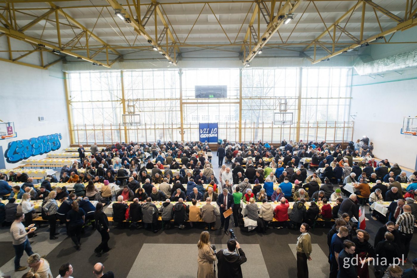 Wspólne śniadanie wielkanocne odbyło się w VII Liceum Ogólnokształcącym w Gdyni (fot. Paweł Budziński)