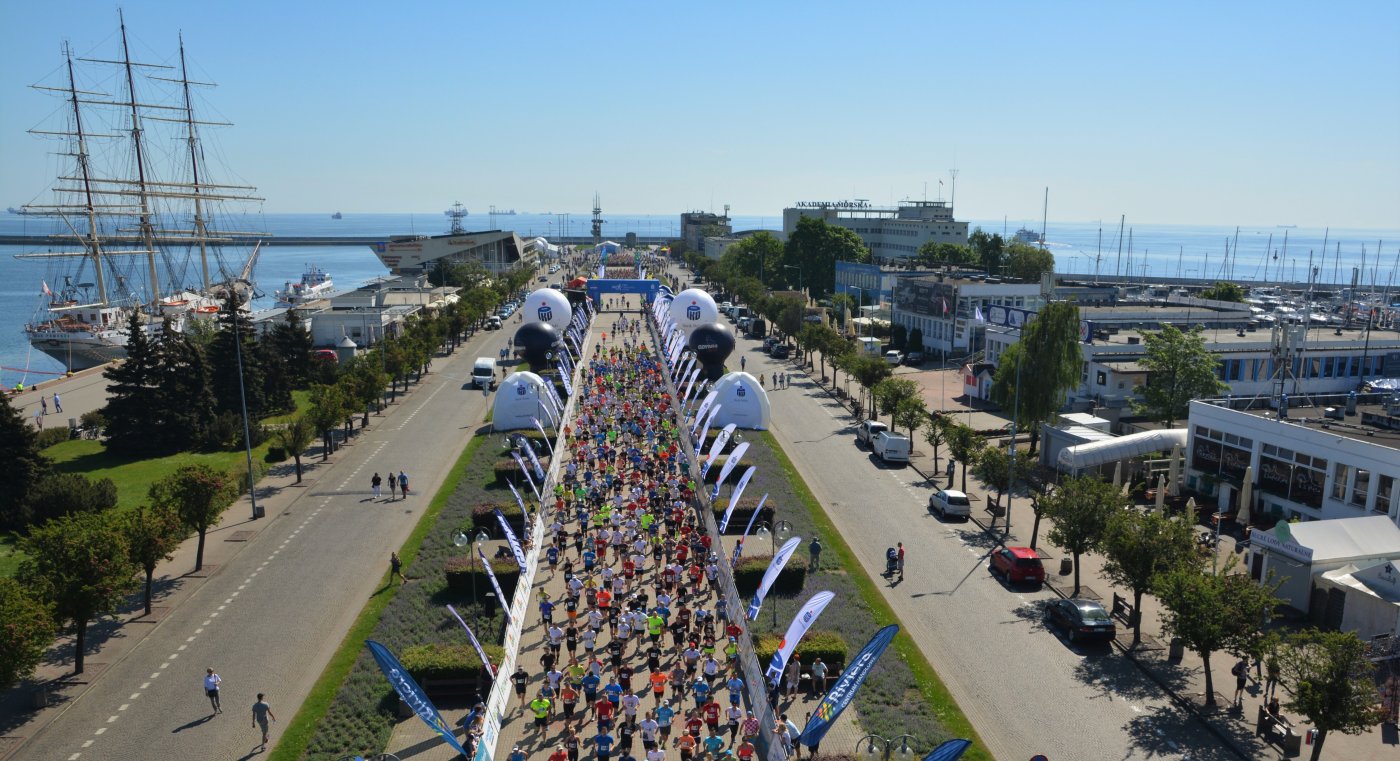 Start Biegu Europejskiego z PKO Bankiem Polskim 2018 na Skwerze Kościuszki / fot.gdyniasport.pl