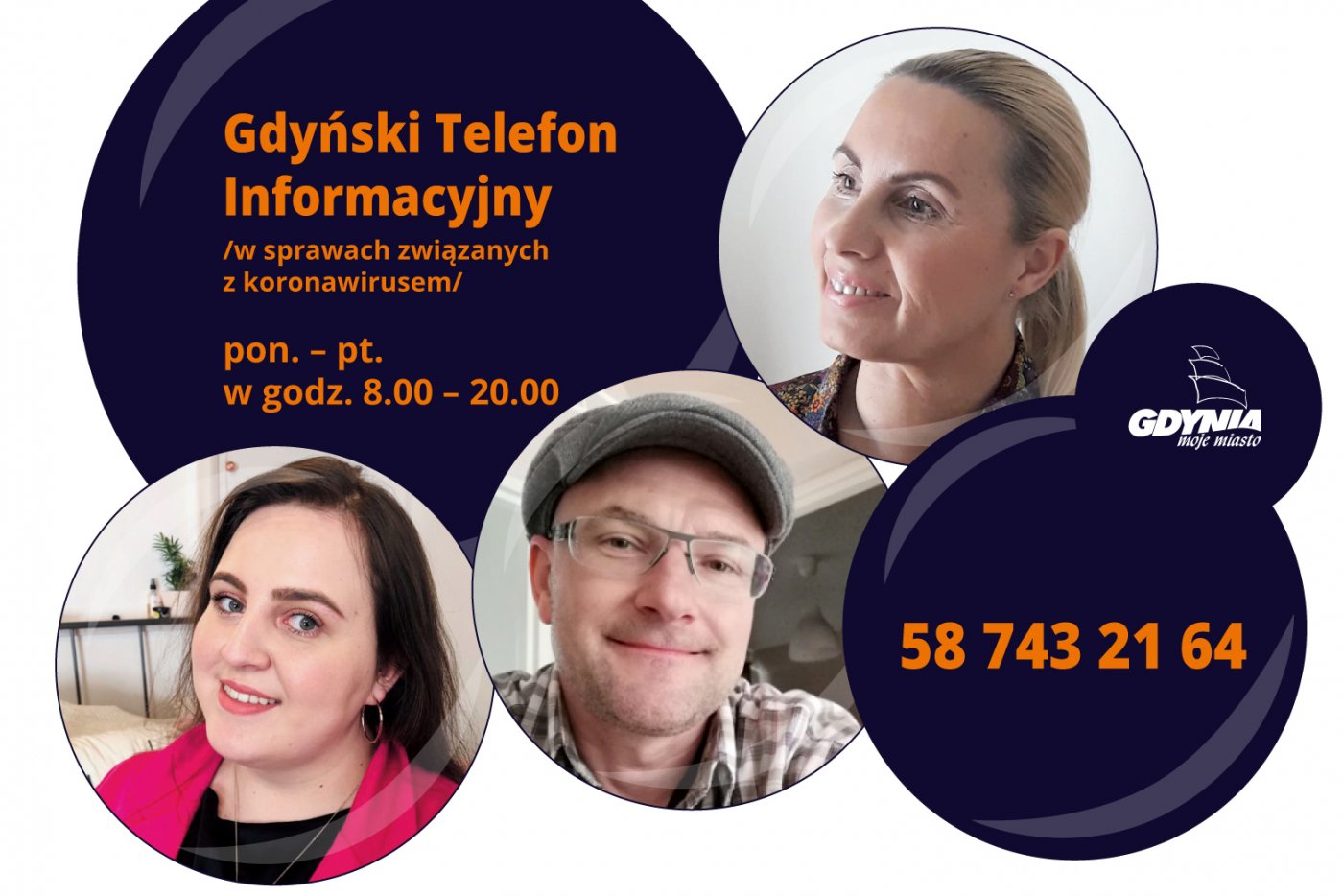 Wśród obsługujących infolinię pedagogów i psychologów są m.in. (od lewej) Olga Pajewska, Rajmund Bałwas i Gabriela Czaplicka // ilustr. Laboratorium Innowacji Społecznych