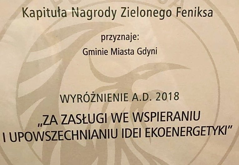 Gdyni przyznano wyróżnienie podczas tegorocznego Forum Ekoenergetyki w Opolu