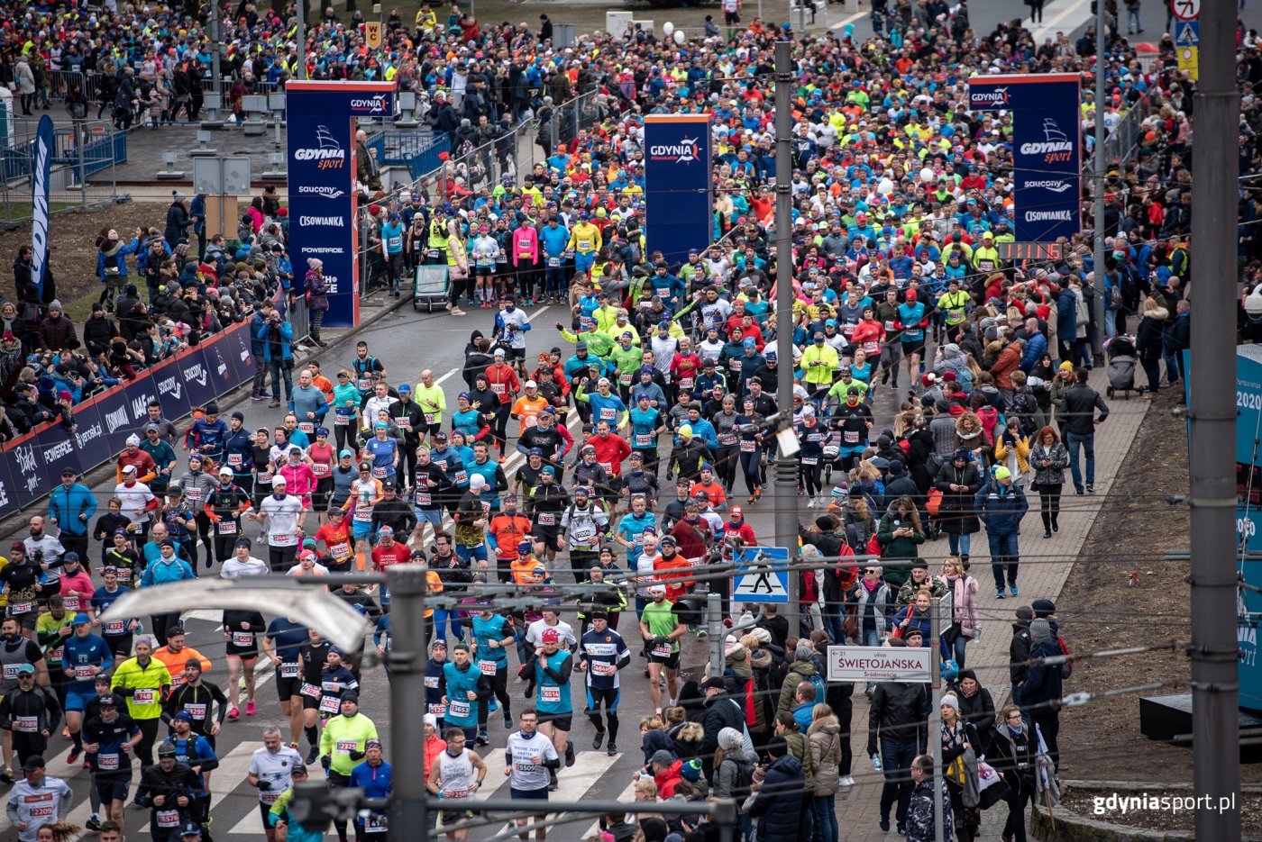 Na starcie Mistrzostw Świata w Półmaratonie Gdynia 2020 może stanąć 25 tysięcy osób / fot. Gdyńskie Centrum Sportu