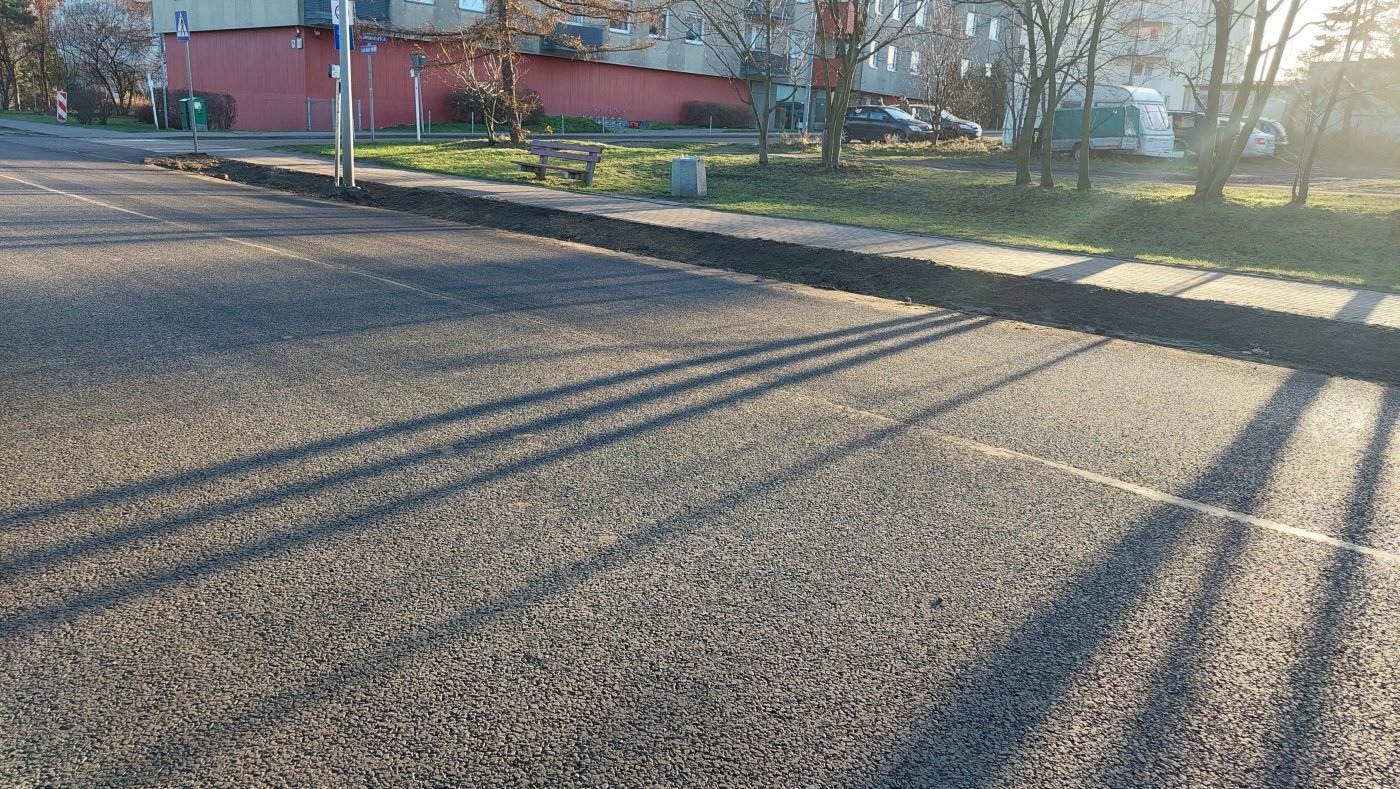 nowa nawierzchnia na fragmencie ul. płk. Dąbka