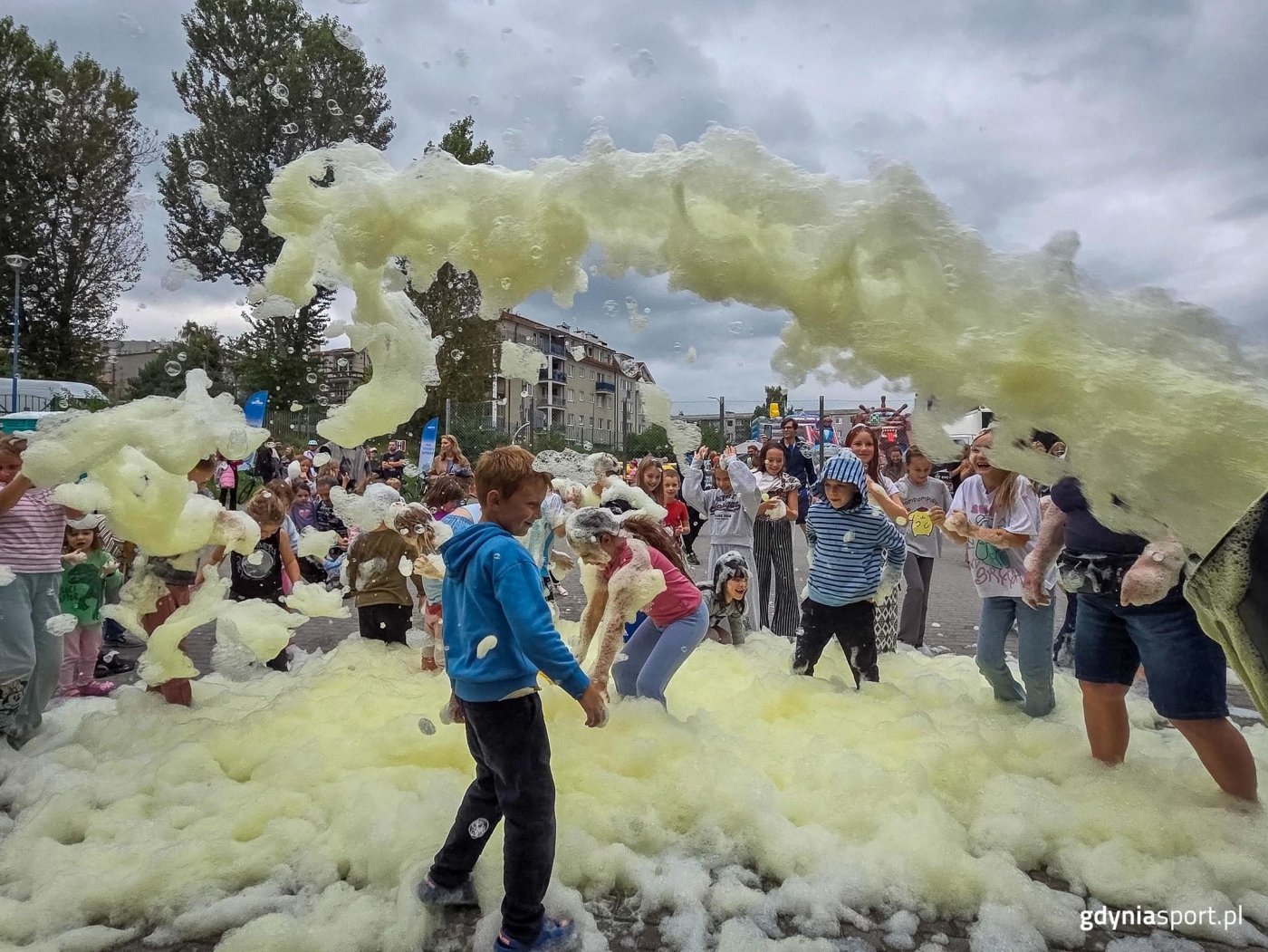 Wielkie piana party zwieńczyło dzień pełen atrakcji na Karwinach (fot. Marek Urbaniak)