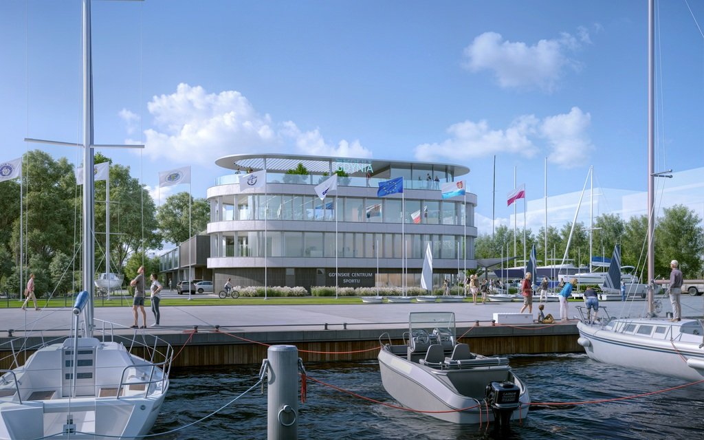 Tak ma wyglądać nowe centrum żeglarstw w Gdyni (materiały Gdyńskiego Centrum Sportu)
